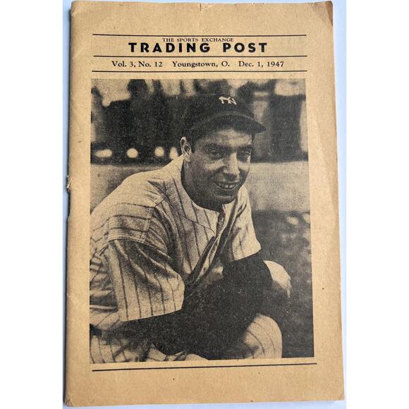 1947 Sports Exchange Trading Post Magazine Booklet Joe DiMaggio New York Yankees - Picture 1 of 6